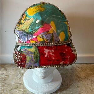Women’s Colorful Embellished Visor Hat
